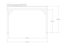 Douglas overkapping 302x392cm verando, origin - afbeelding 3 van  6