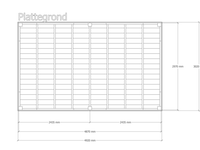 Douglas overkapping 302x492cm + wand blank verando, origin - afbeelding 2 van  6