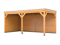 Douglas overkapping 302x656cm + wanden blank verando, origin