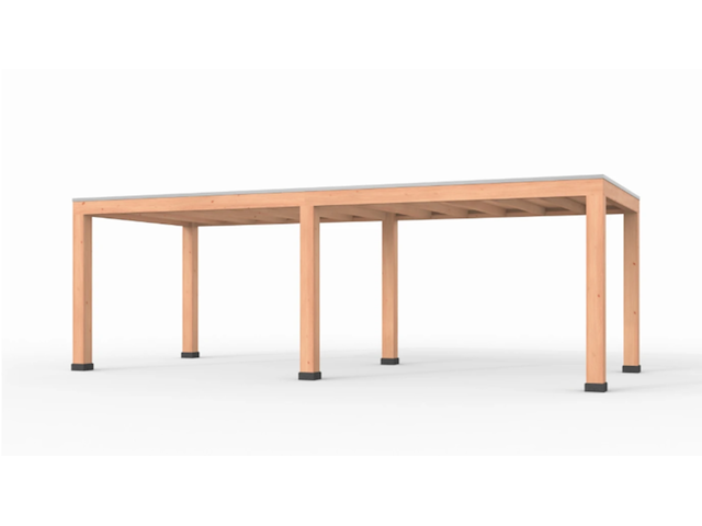 Douglas overkapping, 307 x 783 cm verando, living - afbeelding 1 van  2