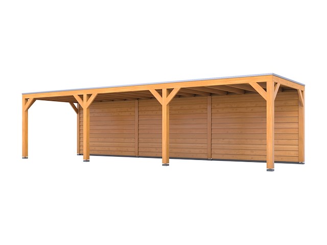 Douglas overkapping, 307 x 869 cm + wand blank, verando, living - afbeelding 1 van  2