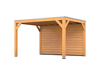 Douglas overkapping 307x297cm + wand blank verando, living - afbeelding 1 van  6