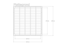 Douglas overkapping 307x297cm + wand blank verando, living - afbeelding 2 van  6