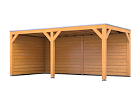 Douglas overkapping 307x497cm + wanden blank verando, living