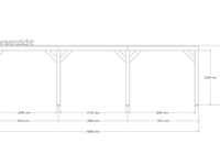 Douglas overkapping 307x869cm verando, living - afbeelding 3 van  6