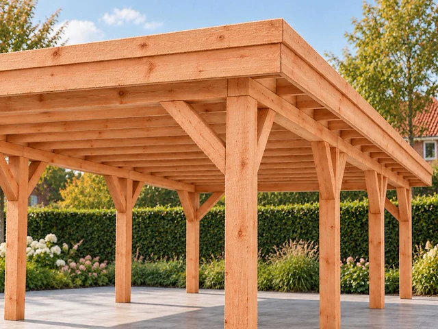 Douglas overkapping 400x1000x253 cm - afbeelding 8 van  9