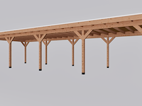 Douglas overkapping 400x1200cm met overstek verando - afbeelding 1 van  6