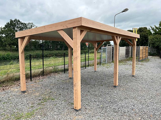 Douglas overkapping 400x400 cm - afbeelding 2 van  9