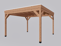 Douglas overkapping 400x400cm met wanden, verando - afbeelding 4 van  6