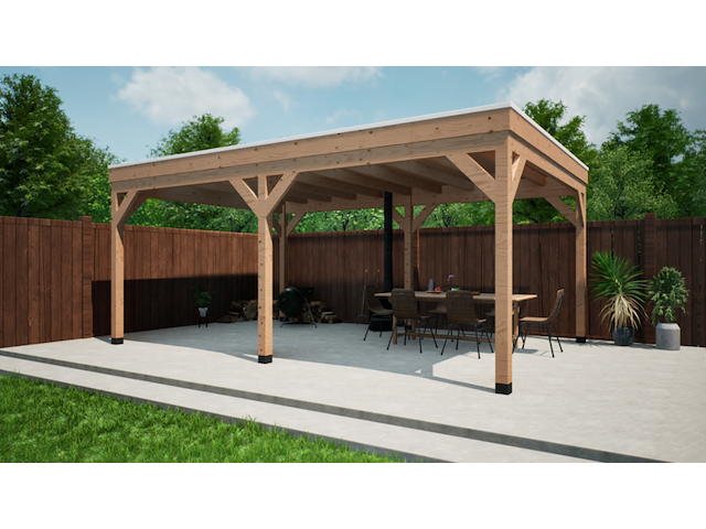 Douglas overkapping 400x600cm verando - afbeelding 1 van  8