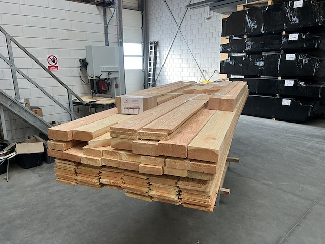 Douglas overkapping 400x800cm met overstek verando - afbeelding 2 van  5