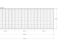 Douglas overkapping 402 x 1164 cm, verando, orgin - afbeelding 2 van  6