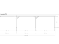 Douglas overkapping 402 x 1164 cm, verando, orgin - afbeelding 3 van  6