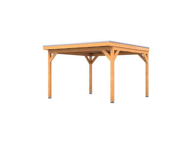 Douglas overkapping 402 x 392 cm, verando, pure - afbeelding 1 van  6