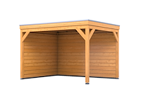 Douglas overkapping 402 x 392 cm + wanden, verando, orgin - afbeelding 1 van  6
