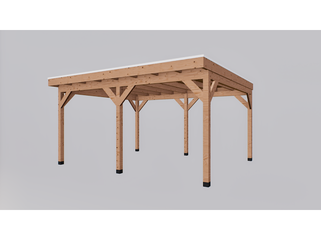 Douglas overkapping, 402 x 492 cm, verando, pure - afbeelding 2 van  3