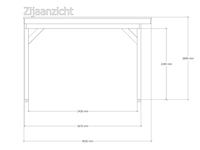 Douglas overkapping, 402 x 578 cm verando, pure - afbeelding 4 van  6