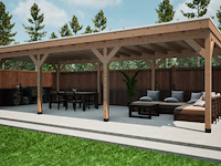 Douglas overkapping, 402 x 864 cm verando, pure