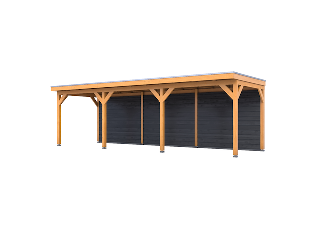 Douglas overkapping 402 x 864 cm + wanden, verando, pure - afbeelding 1 van  6