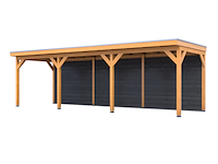 Douglas overkapping 402 x 864 cm + wanden, verando, pure - afbeelding 1 van  6