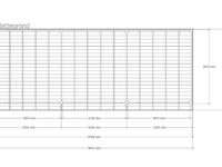 Douglas overkapping 402 x 981 cm, verando, pure - afbeelding 2 van  6