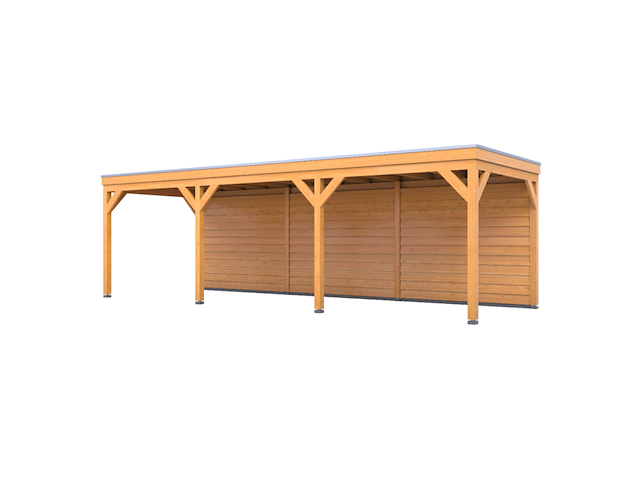 Douglas overkapping 402x735cm + wand blank verando, origin - afbeelding 1 van  6