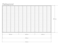 Douglas overkapping 402x735cm + wand blank verando, origin - afbeelding 2 van  6