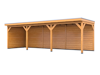 Douglas overkapping 402x735cm + wanden blank verando, pure