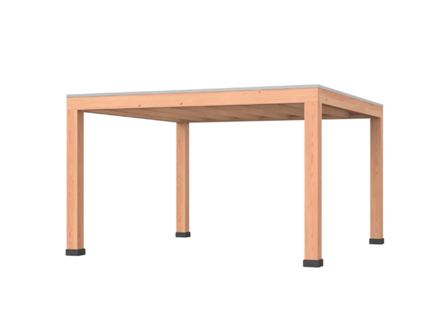 Douglas overkapping, 407 x 397 cm verando, living - afbeelding 1 van  2