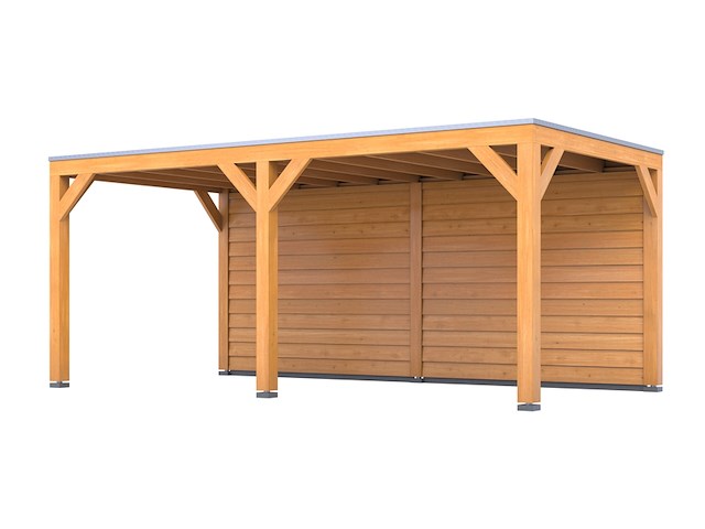 Douglas overkapping, 407 x 783 cm + wand blank, verando, living - afbeelding 1 van  2