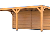 Douglas overkapping, 407 x 783 cm + wand blank, verando, living - afbeelding 1 van  2