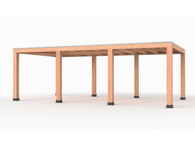 Douglas overkapping, 407 x 869 cm verando, living - afbeelding 1 van  2