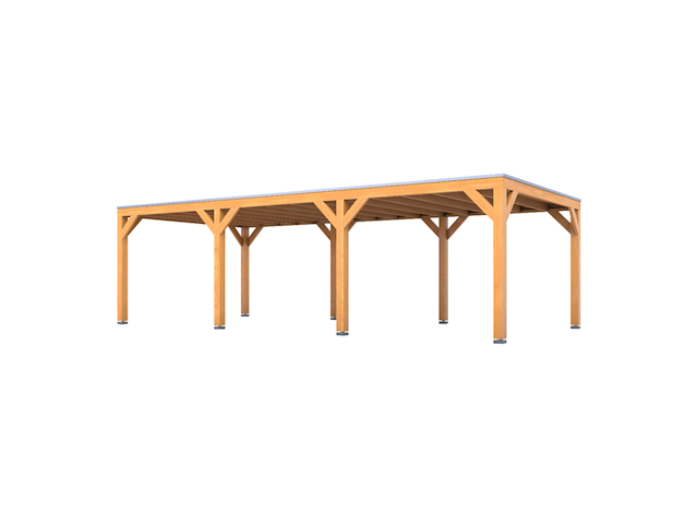 Douglas overkapping 407x1169cm + wanden blank verando, living - afbeelding 1 van  6