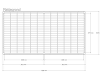 Douglas overkapping 407x783cm + wanden blank verando, living - afbeelding 2 van  6