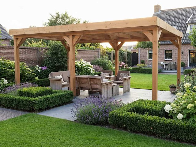 Douglas overkapping 900x400 cm - afbeelding 1 van  5