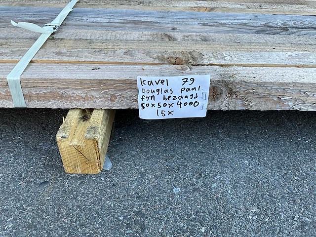 Douglas paal 4000x50x50 mm (15x) - afbeelding 2 van  2