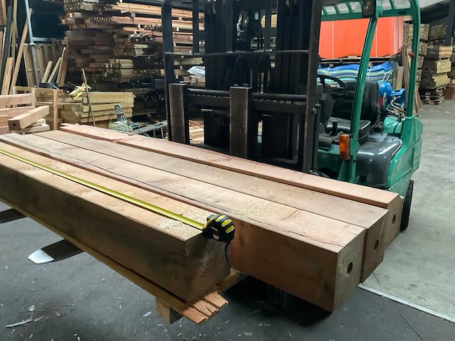 Douglas paal geschaafd - 187-225x20x20 cm (4x) - afbeelding 1 van  9