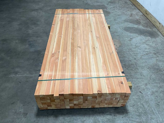 Douglas paal geschaafd - 197x4,5x4,5 cm (120x) - afbeelding 3 van  9