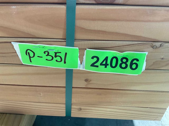 Douglas paal geschaafd - 197x4,5x4,5 cm (120x) - afbeelding 7 van  9