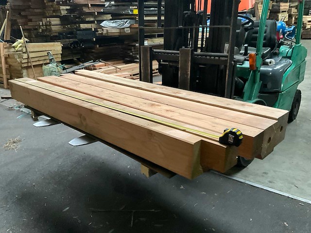 Douglas paal geschaafd - 225x20x20 cm (4x) - afbeelding 1 van  6