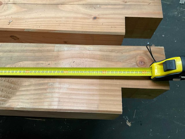 Douglas paal geschaafd - 225x20x20 cm (4x) - afbeelding 6 van  6