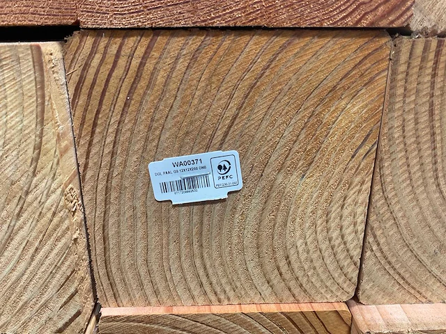 Douglas paal geschaafd 200x12x12 cm (30x) - afbeelding 8 van  8