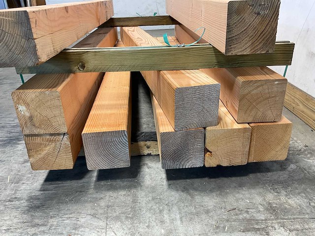 Douglas paal geschaafd 200x14x14 cm (32x) - afbeelding 6 van  6