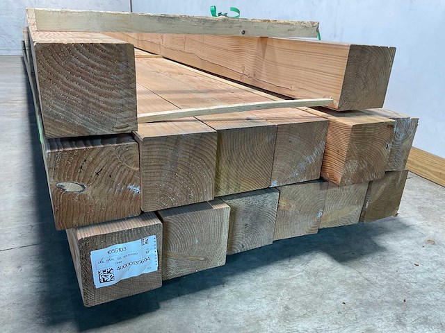 Douglas paal geschaafd 600x19x19 cm (4x) - afbeelding 2 van  5