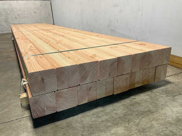Douglas paal geschaafd en verlijmd 500x14x14 cm (8x) - afbeelding 1 van  4