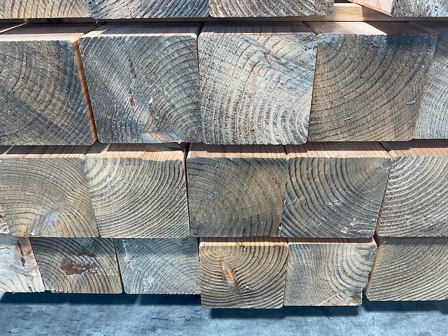 Douglas paal geschaafd gedroogd 200x14x14 cm (20x) - afbeelding 4 van  6