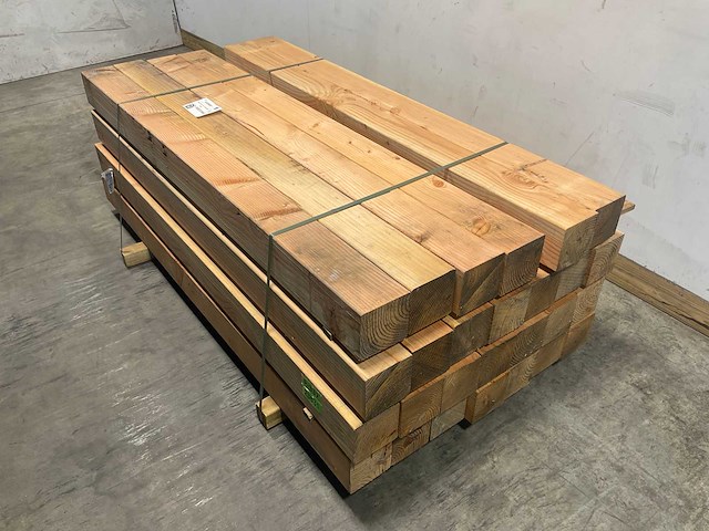 Douglas paal geschaafd gedroogd 200x14x14 cm (20x) - afbeelding 1 van  8