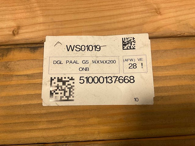 Douglas paal geschaafd gedroogd 200x14x14 cm (20x) - afbeelding 8 van  8