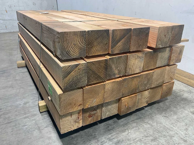 Douglas paal geschaafd gedroogd 200x14x14 cm (20x) - afbeelding 5 van  8