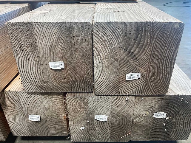 Douglas paal geschaafd triple verlijmd 300x20x20 cm (11x) - afbeelding 3 van  4